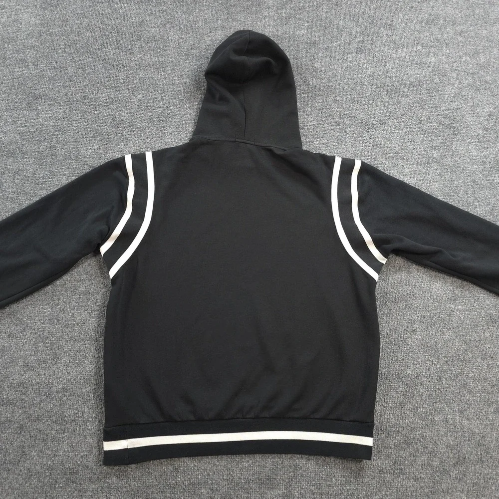 Polo Ralph Lauren Hoodie Mens Large Black Spell Out Script Logo Pullover Varsity